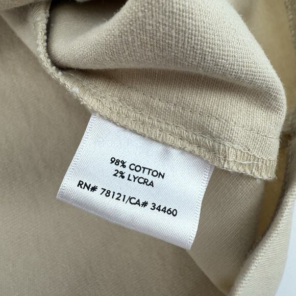 Eileen Fisher L Brushed Stretch Cotton Twill Stand Collar Barn Shacket STAINS - Picture 6 of 14